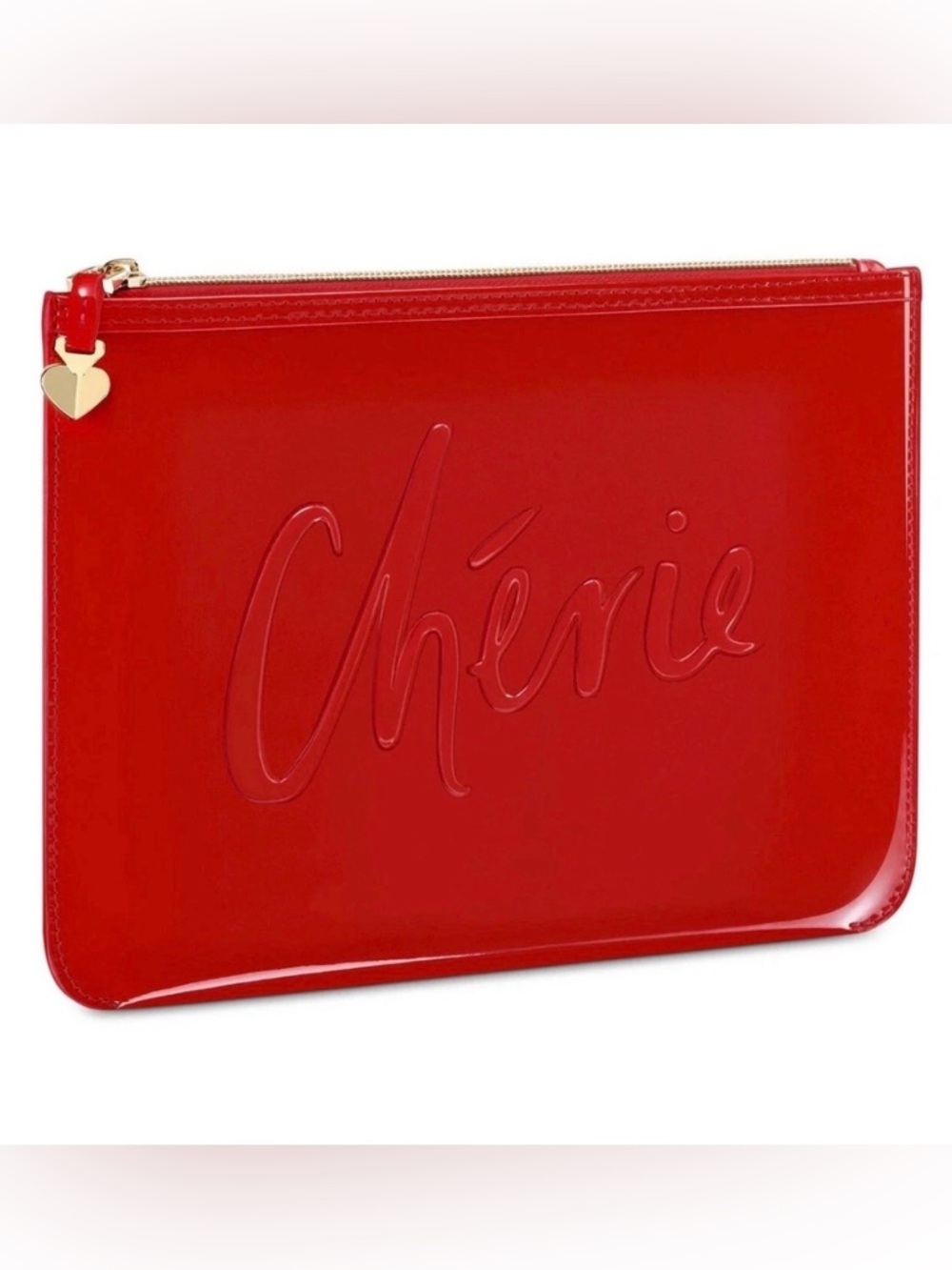 π€New Kate Spade Fragrances Red "Cherie" Pouch Clutch Lπ€